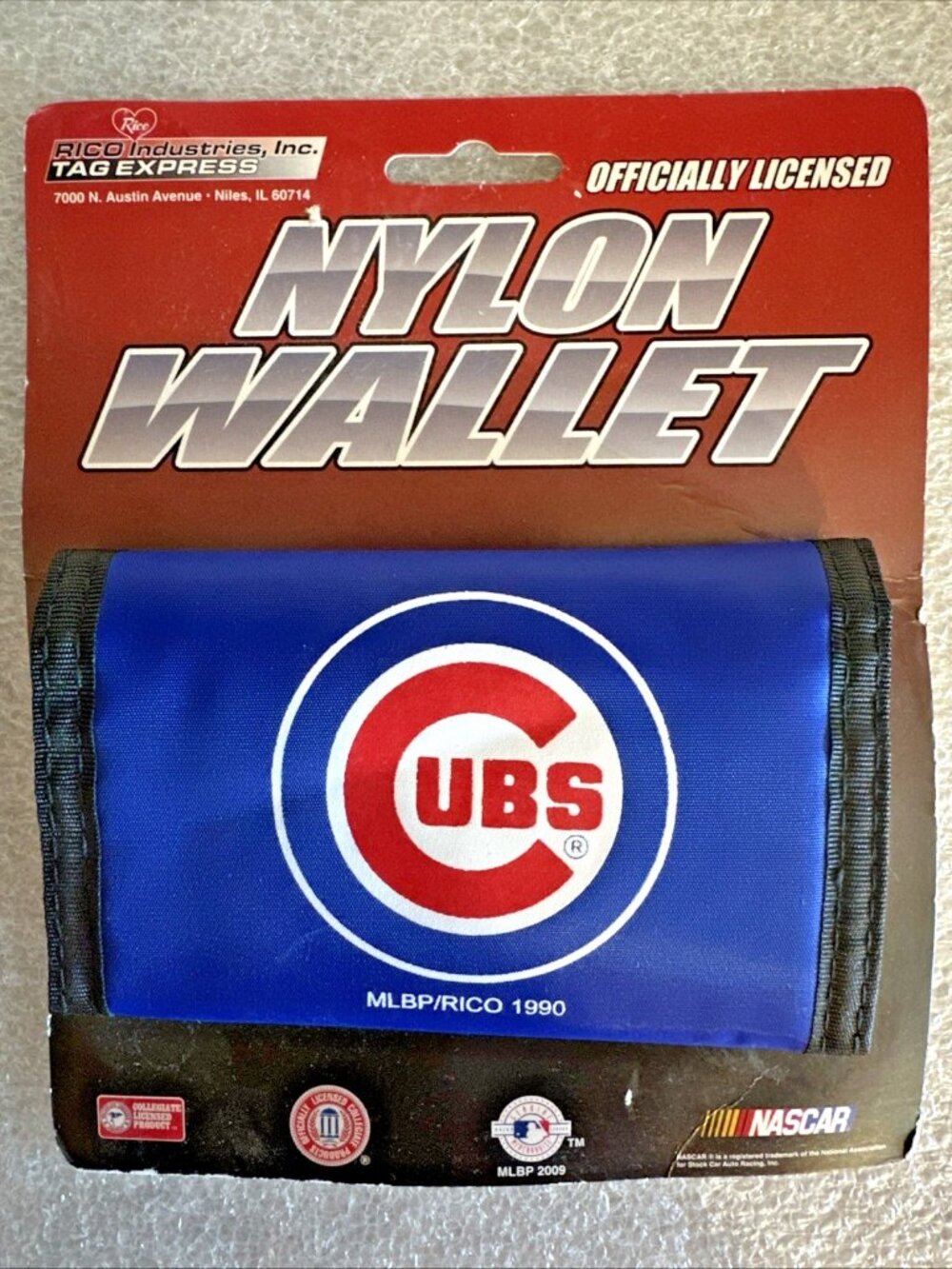 Chicago Cubs MLB Nylon Tri Fold Wallet Officially Licensed Brand New In Package
